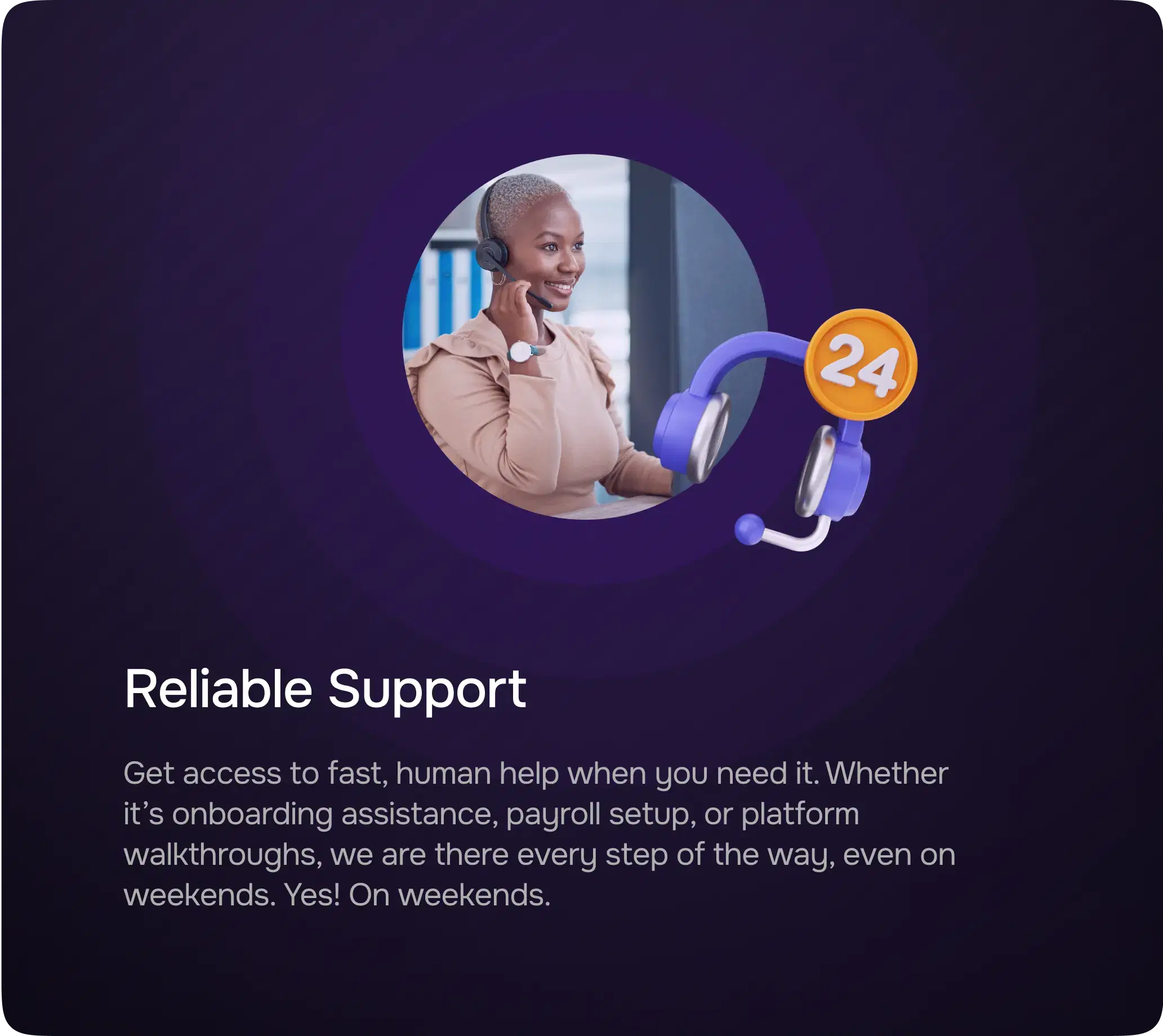 Reliable Support